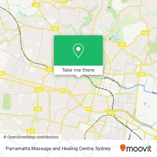 Parramatta Massage and Healing Centre map