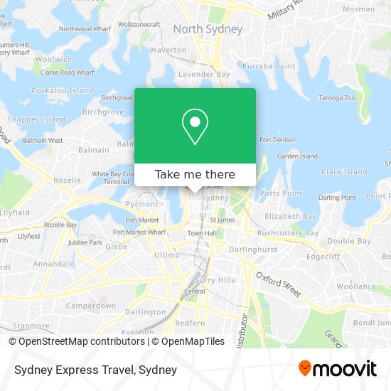 Sydney Express Travel map