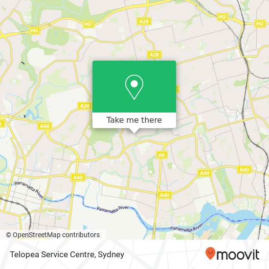 Telopea Service Centre map