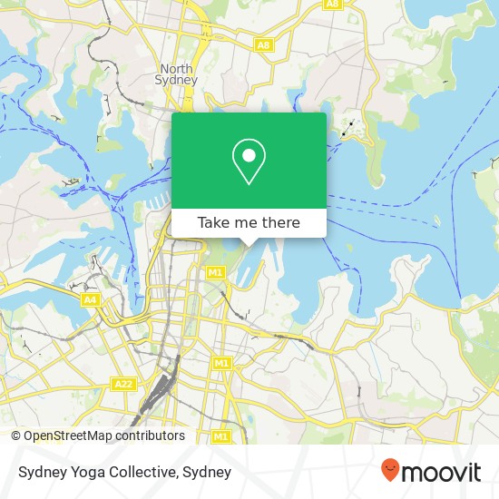 Sydney Yoga Collective map