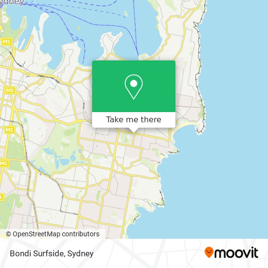 Bondi Surfside map