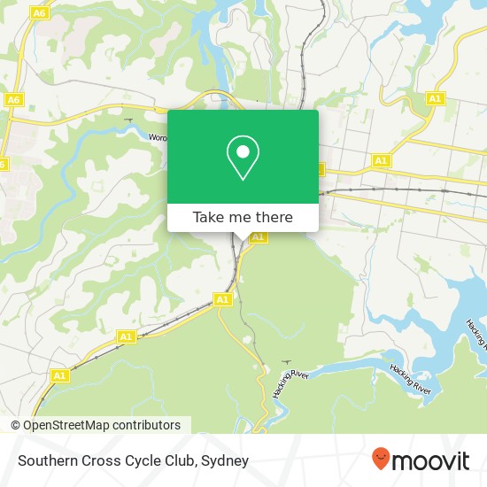Southern Cross Cycle Club map
