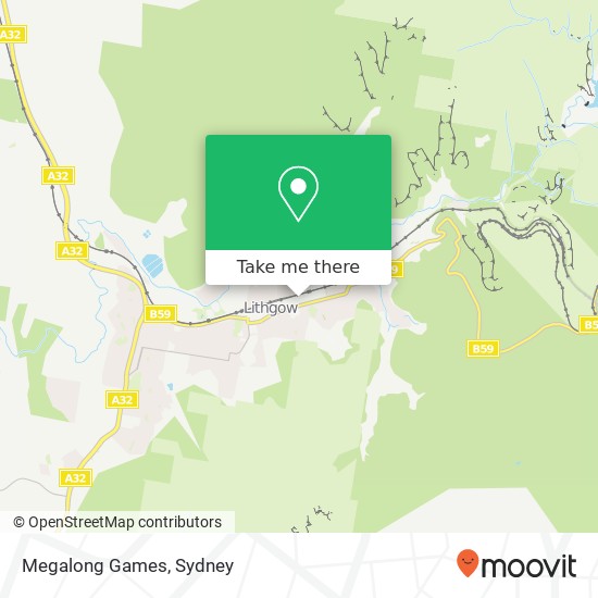 Megalong Games map