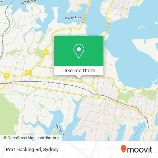 Port Hacking Rd map