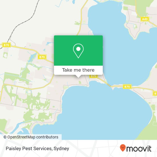 Paisley Pest Services map