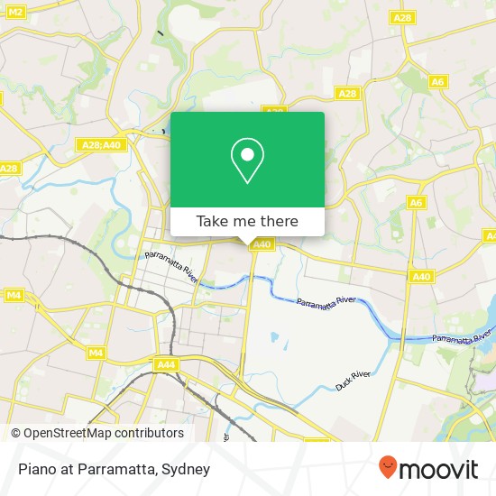 Piano at Parramatta map