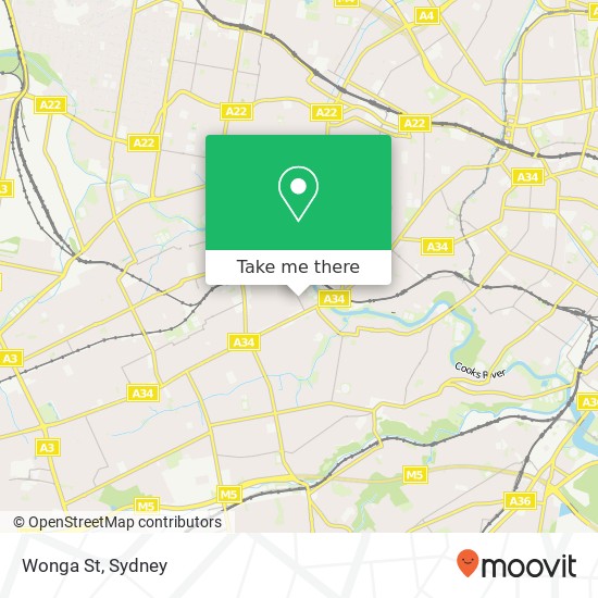 Mapa Wonga St