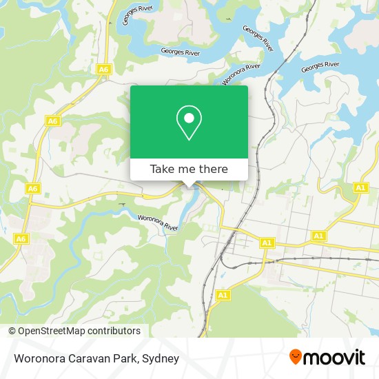 Mapa Woronora Caravan Park