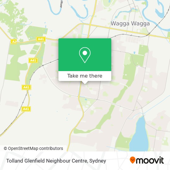 Mapa Tolland Glenfield Neighbour Centre