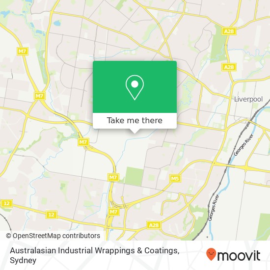 Australasian Industrial Wrappings & Coatings map