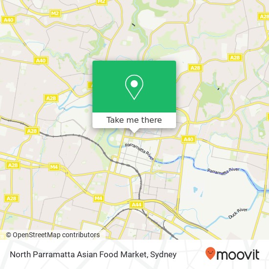 Mapa North Parramatta Asian Food Market