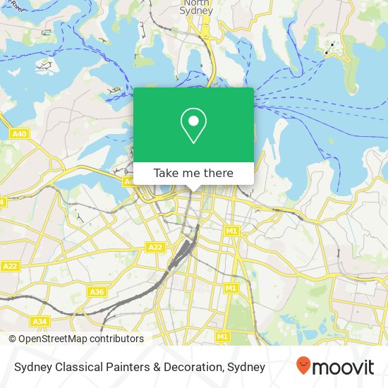 Mapa Sydney Classical Painters & Decoration