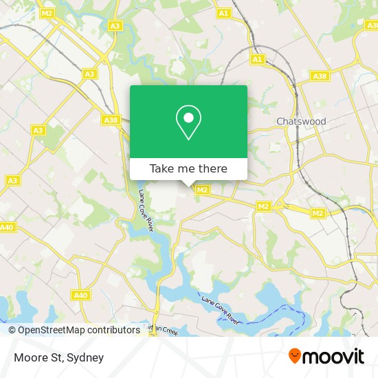 Mapa Moore St