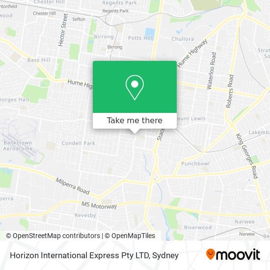 Horizon International Express Pty LTD map