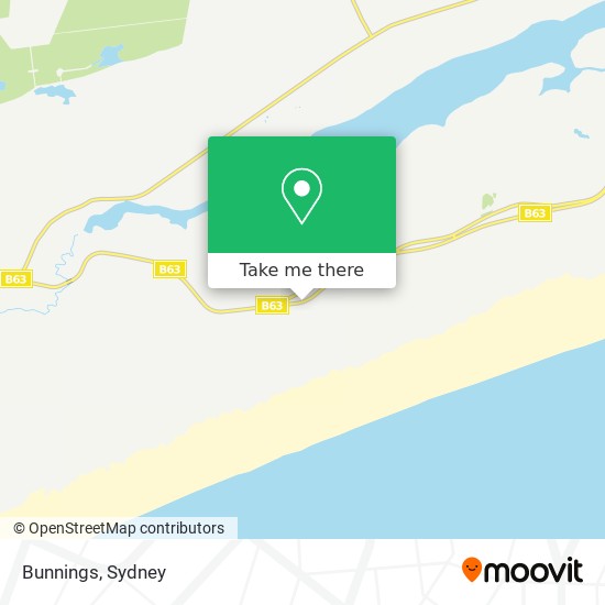 Bunnings map