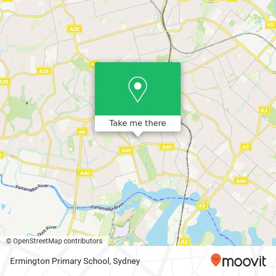 Mapa Ermington Primary School