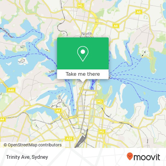 Trinity Ave map