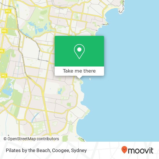 Pilates by the Beach, Coogee map