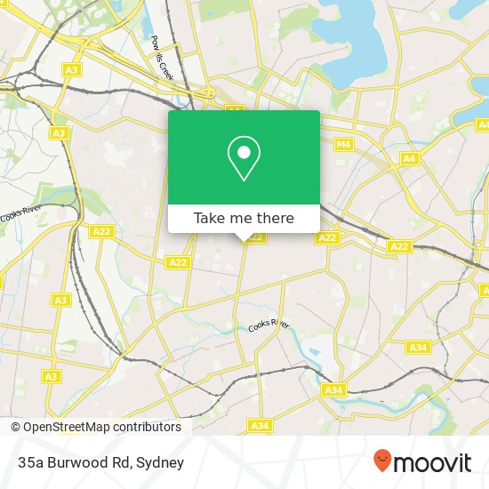 35a Burwood Rd map