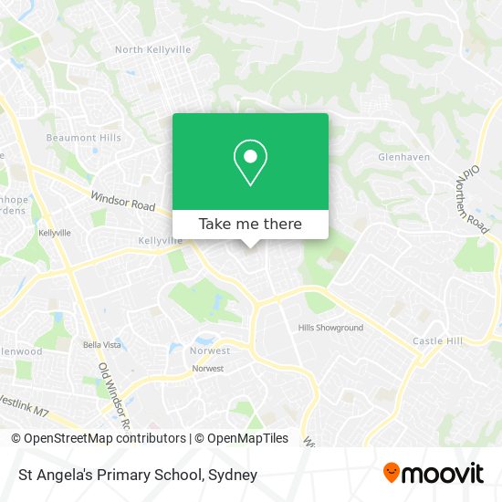 St Angela's Primary School map