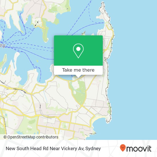 New South Head Rd Near Vickery Av map