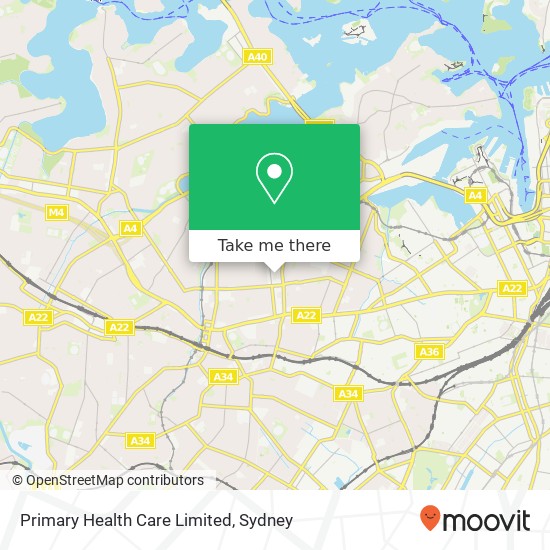 Primary Health Care Limited map