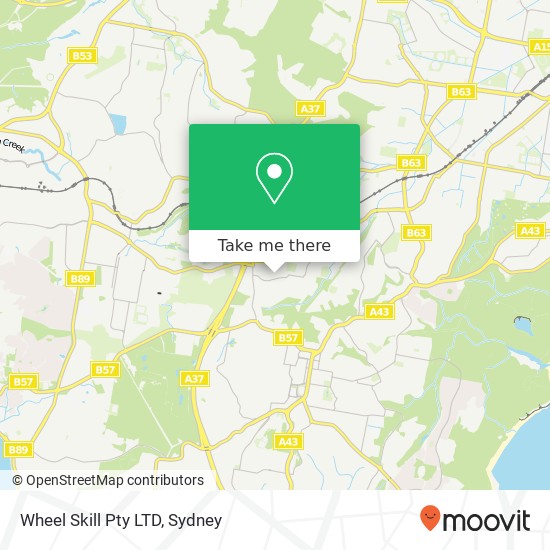 Wheel Skill Pty LTD map