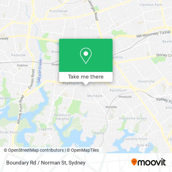 Boundary Rd / Norman St map