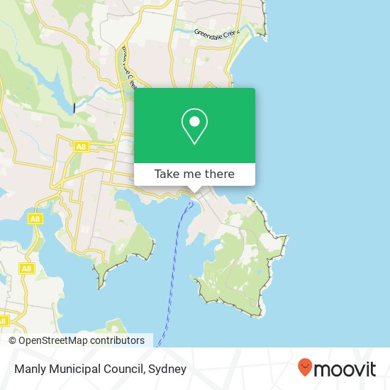 Mapa Manly Municipal Council