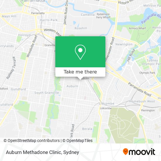 Mapa Auburn Methadone Clinic
