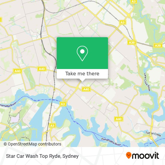 Star Car Wash Top Ryde map