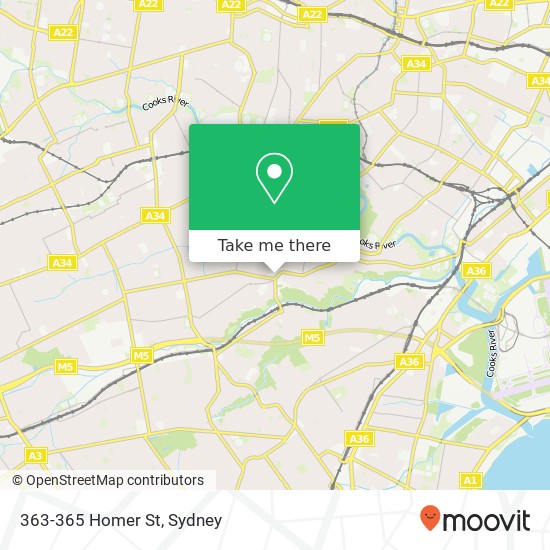 Mapa 363-365 Homer St