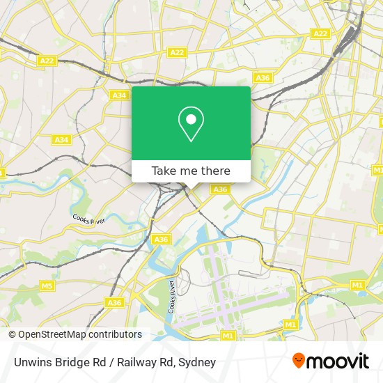 Unwins Bridge Rd / Railway Rd map