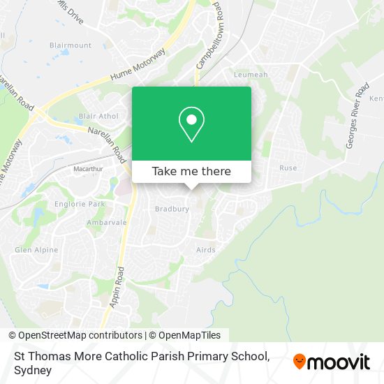 Mapa St Thomas More Catholic Parish Primary School