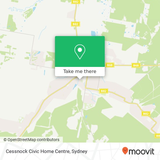 Cessnock Civic Home Centre map