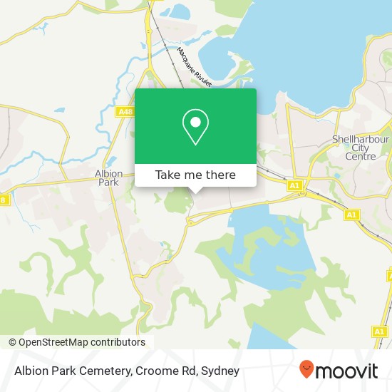 Albion Park Cemetery, Croome Rd map