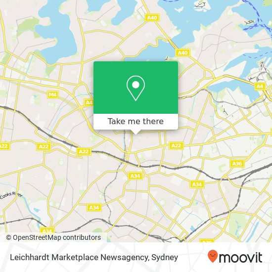 Leichhardt Marketplace Newsagency map