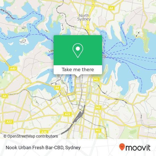Nook Urban Fresh Bar-CBD map
