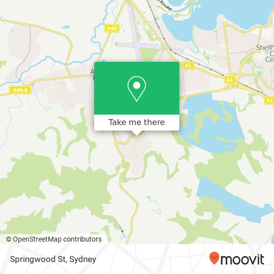 Mapa Springwood St