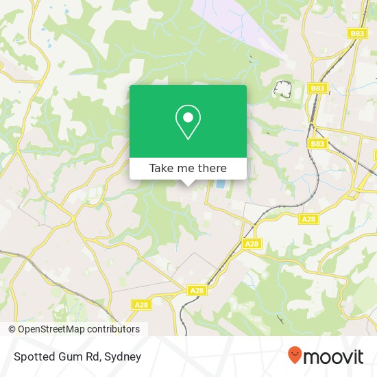 Spotted Gum Rd map