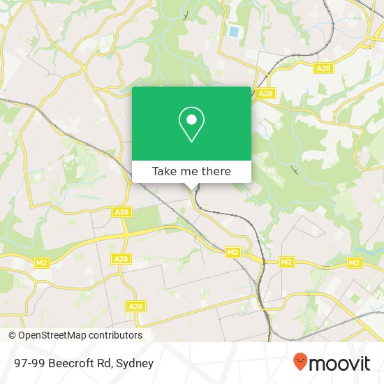 Mapa 97-99 Beecroft Rd