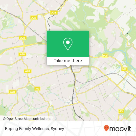Epping Family Wellness map
