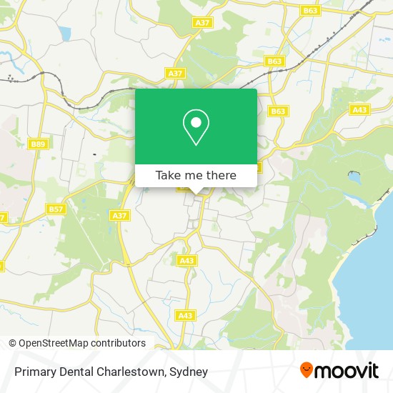 Primary Dental Charlestown map