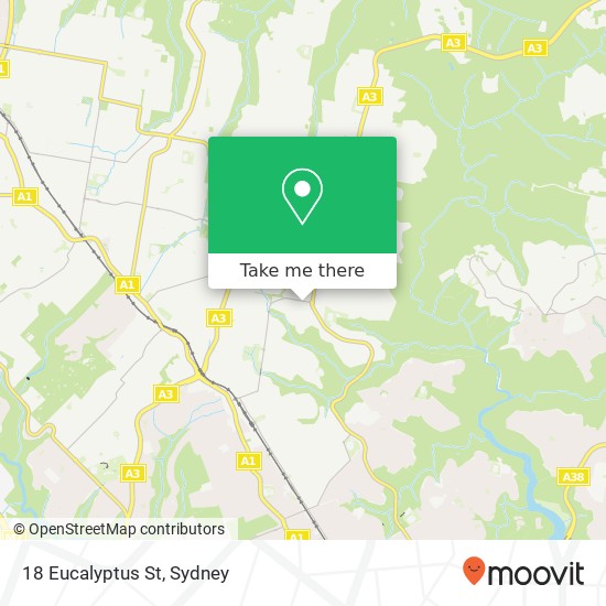 Mapa 18 Eucalyptus St