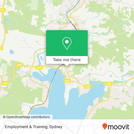 Employment & Training map