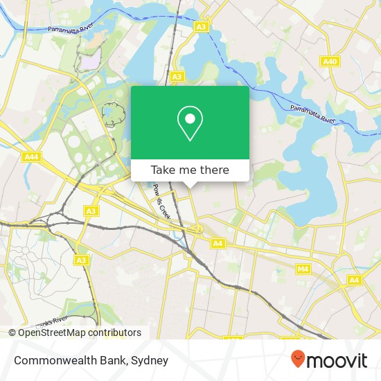 Commonwealth Bank map