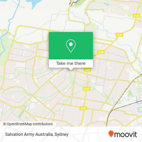 Salvation Army Australia map