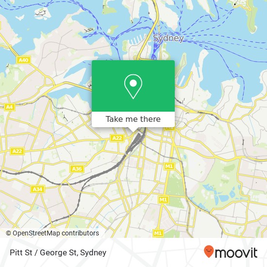 Mapa Pitt St / George St