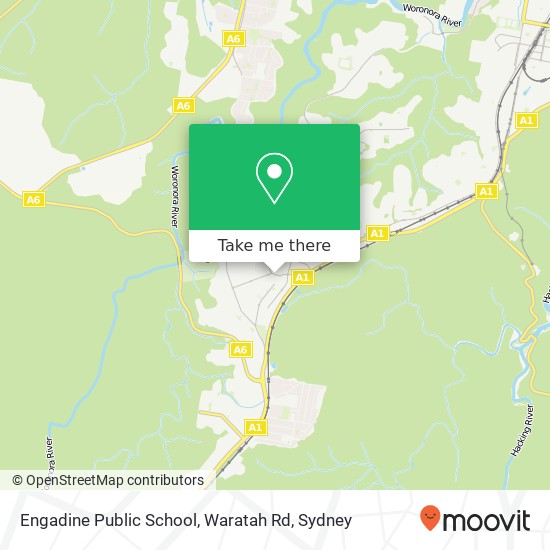 Engadine Public School, Waratah Rd map