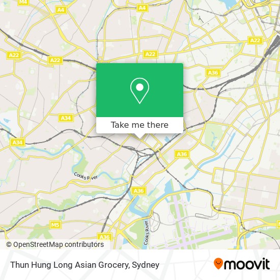 Mapa Thun Hung Long Asian Grocery